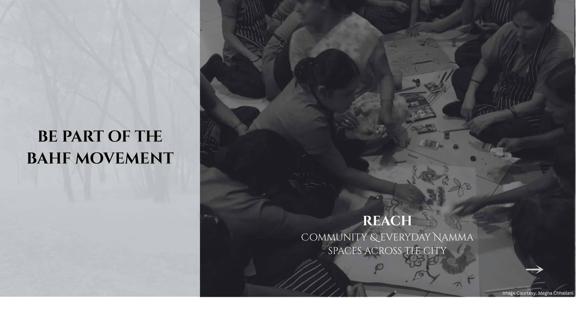 Be part of the BAHF movement — Reach: community and everyday Namma spaces across the city