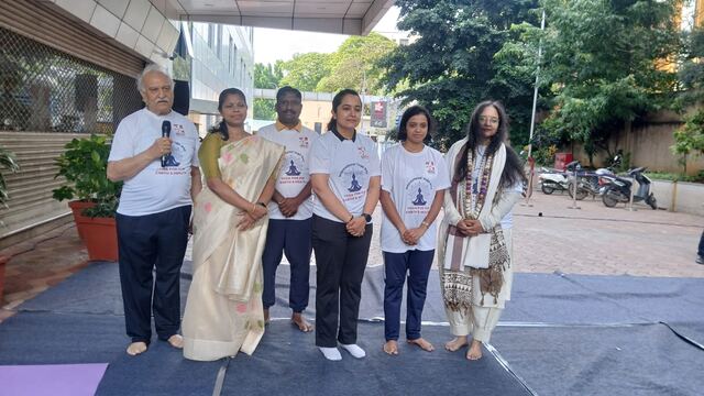 Organising team posing together after the event
